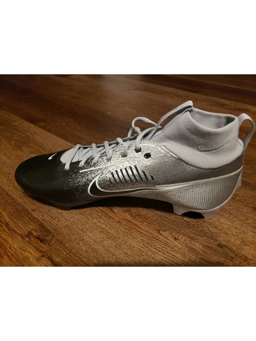 Size 16 Nike Vapor Edge Pro 360 2 Silver Black Football Cleats HF3454-003 Men's